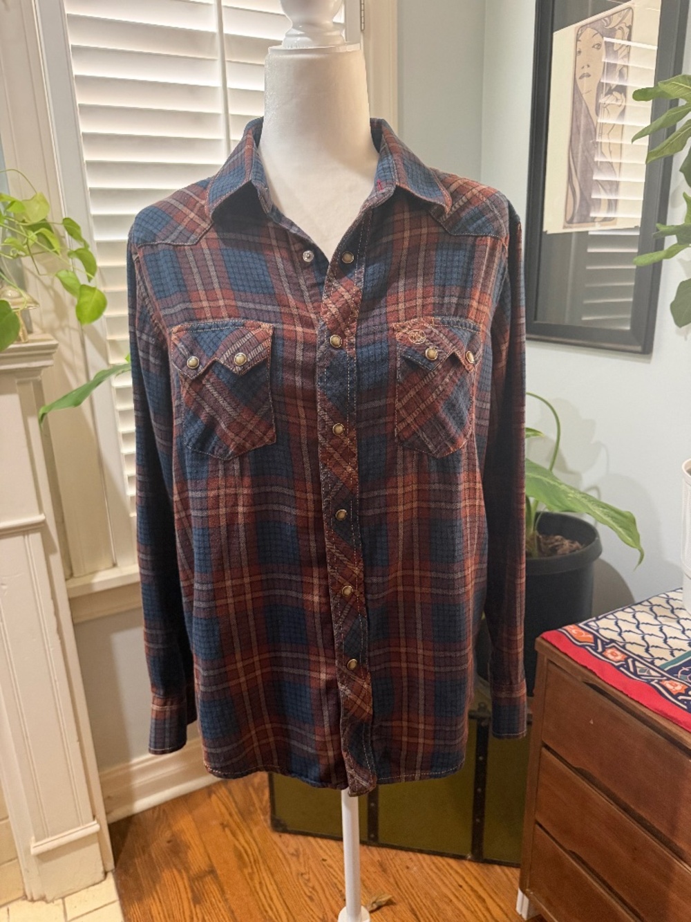 Vintage Wrangler Pearl Snap
